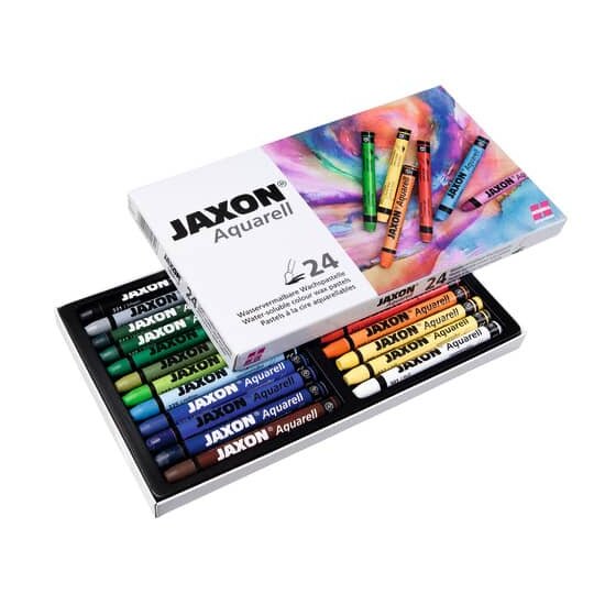 JAXON® Aquarellkreide - 24er Farbkartonetui