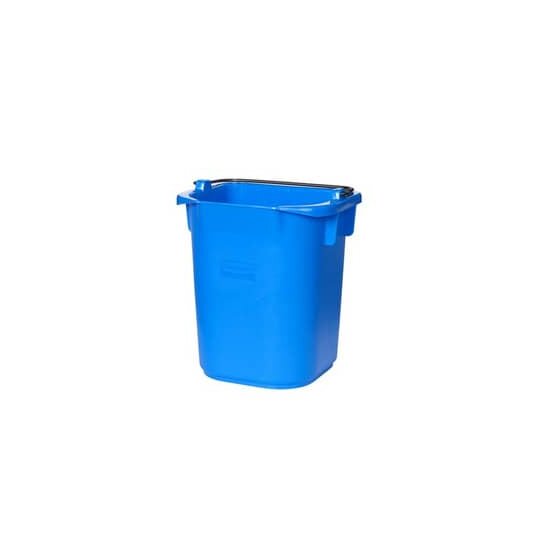 RUBBERMAID Eimer - Plastik, eckig, 5 Liter, blau