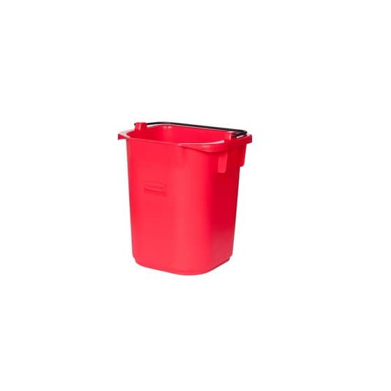 Rubbermaid® Eimer - Plastik, eckig, 5 Liter, rot