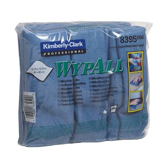 Wypall® Reinigungstuch Mikrofaser - blau, 40x40cm, 6 Stück
