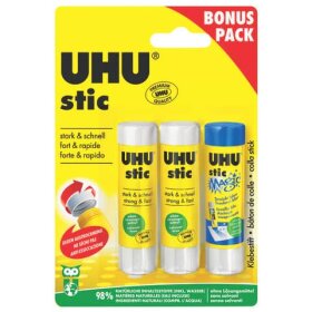 UHU stic Klebestift - 3x 8,2 g, ohne Lösungsmittel