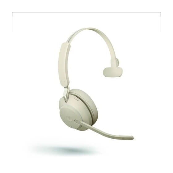 Jabra Headset Evolve2 65 MS Mono BT, USB-C, beige, kabellos