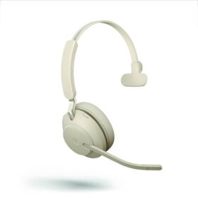 JABRA Headset Evolve2 65 MS Mono BT, USB-C, beige, kabellos