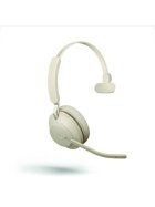 Jabra Headset Evolve2 65 MS Mono BT, USB-C, beige, kabellos