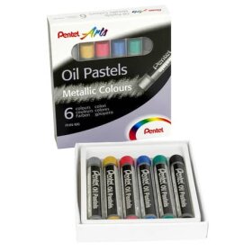 Pentel® Öl-Pastellkreide - 6 Stück,...