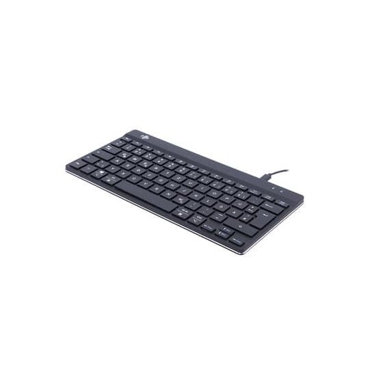 R-Go Tools Compact Break Tastatur QWERTZ (DE) - schwarz, kabelgebunden