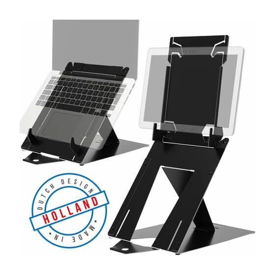 R-Go Tools Tabletständer / Laptopständer Riser Duo - verstellbar, schwarz