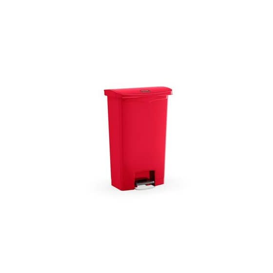 Rubbermaid® Slim Jim® Step-On-Tretabfallbehälter - 90 L, rot