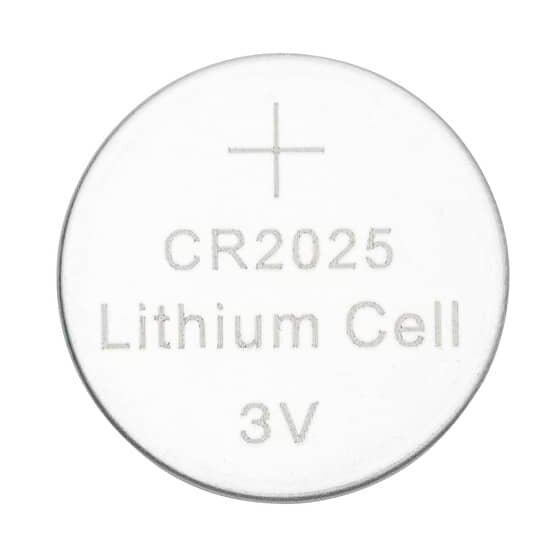 Q-Connect® Knopfzellen-Batterie Lithium CR2025 3Volt - 4 Stück