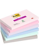Post-it® Haftnotiz Super Sticky Notes Soulful Collection - 76 x 127 mm, 6x 90 Blatt, sortiert