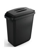 Durable Abfallbehälter DURABIN ECO 60L + Deckel - schwarz, recycelt