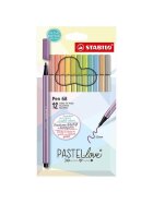 STABILO® Premium-Filzstift - Pen 68 Pastellove - 12er Kartonetui