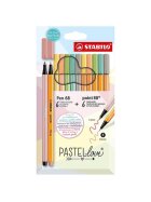 STABILO® Filzstift / Fineliner Pen68/Point88 Pastellove - 12er Kartonetui
