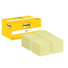 POST-IT Haftnotizblock - 38 x 51 mm, gelb, 12x 100 Blatt...