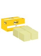 Post-it® Haftnotizblock - 38 x 51 mm, gelb, 12x 100 Blatt Karton