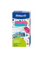 Pelikan® Farbkasten ProColor® - 12 Farben , türkis/pink