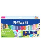 Pelikan® Fasermaler Colorella® Star C 302 - 18+6 Stück sortiert + Schablone
