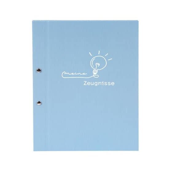Goldbuch Zeugnismappe frech & frei - A4, 12 Hüllen, hellblau