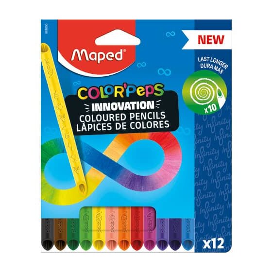 Maped® Farbstiftetui ColorPeps Infinity - 12er Kartonetui