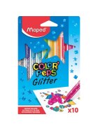 Maped® Faserschreiber ColorPeps Glitter - 10er Kartonetui