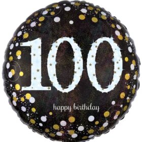 amscan® Folienballon Happy Birthday 100 - Ø 43...