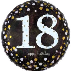 amscan® Folienballon Happy Birthday 18 - Ø 43...