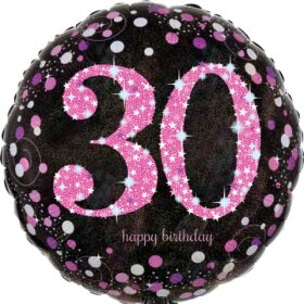amscan® Folienballon Happy Birthday 30 - Ø 43...