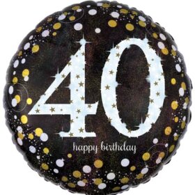 amscan® Folienballon Happy Birthday 40 - Ø 43...