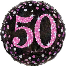 amscan® Folienballon Happy Birthday 50 - Ø 43...