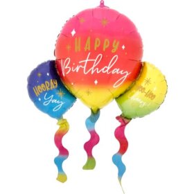 amscan® Folienballon Happy Birthday Balloons