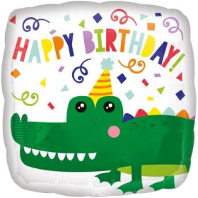 amscan® Folienballon Happy Birthday Kroko