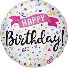 amscan® Folienballon Happy Birthday Sparkle -...