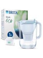 BRITA® Wasserfilter-Kanne Style eco - gletscherblau, inkl. MX PRO
