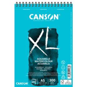Canson® Aquarellblock - A5,  XL, 300g/qm, weiß,...