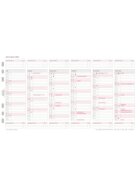 Chronoplan Ersatzkalendarium Jahresplan - A5, 1 Jahr / 2 Seiten