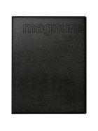 RIDO Buchkalender magnum - 1 Woche / 2 Seiten, 18,3 x 24 cm, schwarz