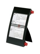 rido® idé® 3-Monats-Kalender - 18,3 x 11 cm,  schwarz/rot