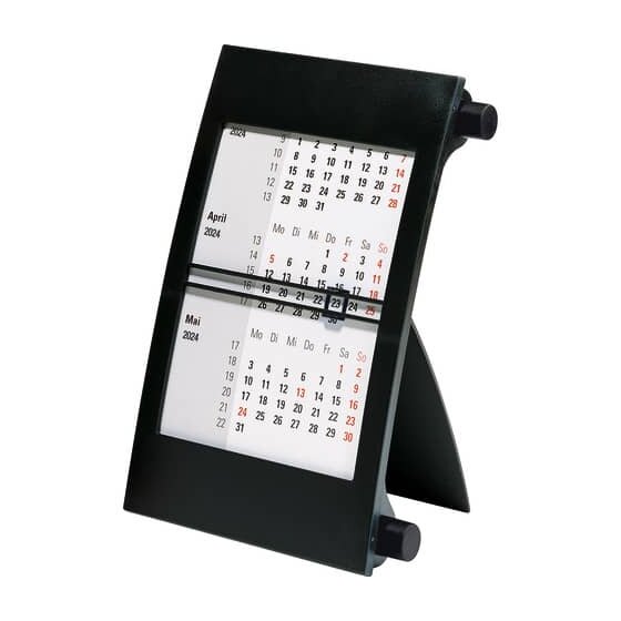 rido® idé® 3-Monats-Kalender - 18,3 x 11 cm, schwarz