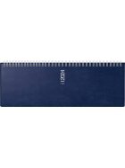 rido® idé® Tischkalender Modell septant - 1 Woche / 2 Seiten, 30,5 x 10,5 cm quer, dunkelblau