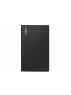 rido® idé® Taschenkalender GILET-Planer Leporello - 1 Monat / 2 Seiten, Blattgröße 7 x 11,8 cm, schwarz