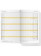 rido® idé® Ersatzkalendarium Taschenkalender GILET-Planer Leporello - 1 Monat / 2 Seiten, 7 x 11,8 cm