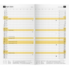 RIDO Ersatzkalendarium Taschenkalender Modell M-Planer -...