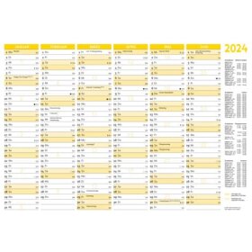 RNK Verlag Tafelkalender quer - B4, 6 Monate je auf...