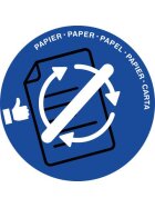 Cep Papierkorb Deckel - Ø 380 mm, blau für Papier