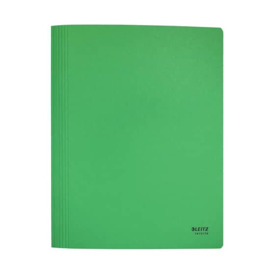 Leitz 3904 Schnellhefter Recycle - A4, 250 Blatt, kfm. und Amtsheftung, Karton (RC), klimaneutral, grün