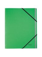 Leitz 3915 Ordnungsmappe Recycle - A4, 12 Fächer, Karton (RC), klimaneutral, grün