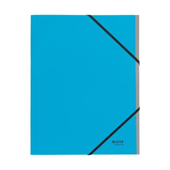 Leitz 3914 Ordnungsmappe Recycle - A4, 6 Fächer, Karton (RC), klimaneutral, blau