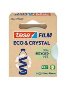 tesa® Klebefilm PET Eco & Crystal - 19mm x 33m, kristallklar