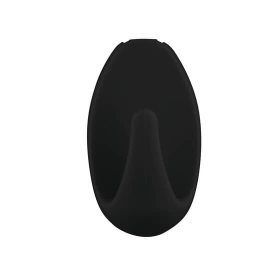 tesa® Powerstrips® Systemhaken - ablösbar, S Oval schwarz Small 1 kg