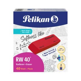 Pelikan® Radierer RW 40 - 20 x 8 x 57 mm, rot,...